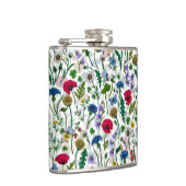 Wildblumen auf weißlich flachmann (Rechts)