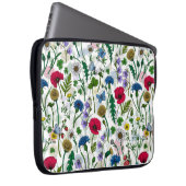 Wildblumen auf weißlich laptopschutzhülle (Vorne Rechts)