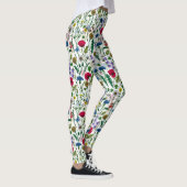 Wildblumen auf weißlich leggings (Rechts)