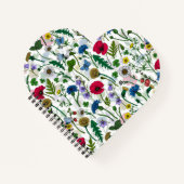 Wildblumen auf weißlich notizblock (Vorderseite)