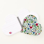 Wildblumen auf weißlich notizblock (Innenseite)