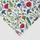 Wildblumen auf weißlich seidenpapier (Ausschnitt)