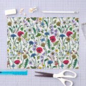Wildblumen auf weißlich seidenpapier (Handwerk)