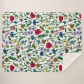 Wildblumen auf weißlich sherpadecke (Vorderseite (Horizontal))