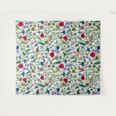 Wildblumen auf weißlich wandteppich (Vorderseite (Horizontal))