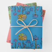 Wildblumen aus Hartglas Geschenkpapier Set (Beispiel)