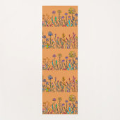 Wildblumen aus Hartglas Yogamatte (Vorderseite)