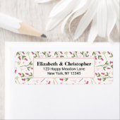 Wildblumen aus rosa und grünem, langem Steg (Insitu)