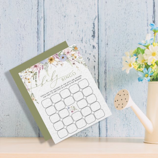 Wildblumen Baby Bingo Game Card (Von Creator hochgeladen)