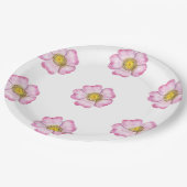 Wildblumen Baby im Blümchen-Kinderdusche Pappteller (Schrägansicht)