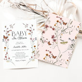 Wildblumen Baby in Bloom Baby Dusche Einladung