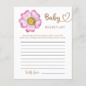 Wildblumen Baby in Bloom Baby Shocket List (Vorderseite)
