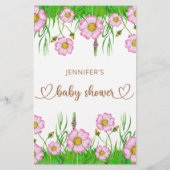 Wildblumen Baby in Bloom Mommy oder Daddy Baby Gam (Rückseite)