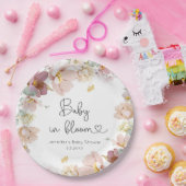 Wildblumen Baby in Blüte Baby Shower Pappteller (Party)