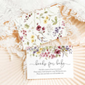 Wildblumen Baby in Blütenduschbüchern für Baby Begleitkarte