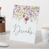 Wildblumen Baby in Blütenspüten Sockelschild (In SItu)