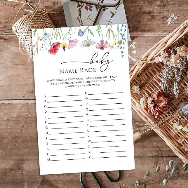 Wildblumen Baby Name Race (Von Creator hochgeladen)