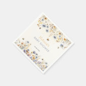 Wildblumen-Baby-Party Frühling Serviette (Ecke)