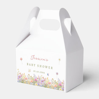 Wildblumen-Baby-Party Geschenkschachtel