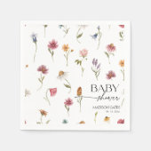 Wildblumen-Baby-Party-Servietten Serviette (Vorderseite)