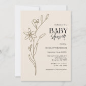 Wildblumen-Baby-Shower-Einladung Einladung (Vorderseite)