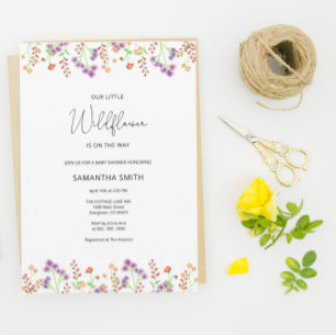 Wildblumen-Baby-Shower-Einladung Einladung