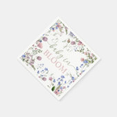 Wildblumen-Baby-Shower-Servietten Serviette (Ecke)