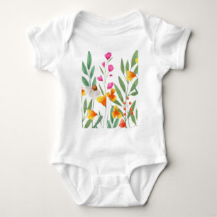 Wildblumen Baby Strampler