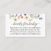 Wildblumen Babydusche buchen Baby in Bloom Begleitkarte (Vorderseite)