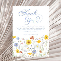 Wildblumen Babydusche