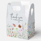 Wildblumen Babydusche Geschenkschachtel (Geöffnet)