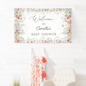 Wildblumen Babydusche Hintergrund-Banner Banner (Insitu)