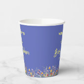 Wildblumen Babydusche Papiertasse Pappbecher (Links)