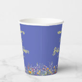 Wildblumen Babydusche Papiertasse Pappbecher (Rechts)