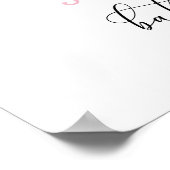 Wildblumen Babydusche Poster (Ecke)