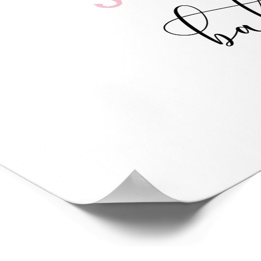 Wildblumen Babydusche Poster (Ecke)