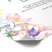 Wildblumen Babydusche Schnuller Jagd Spiel Poster (Ecke)