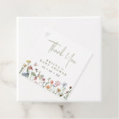 Wildblumen Babydusche Vielen Dank Geschenkanhänger (Beispiel)