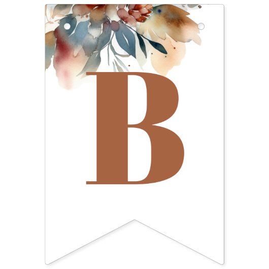 Wildblumen Babydusche Wimpelkette (Zweite Fahne)