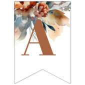 Wildblumen Babydusche Wimpelkette (Dritte Fahne)