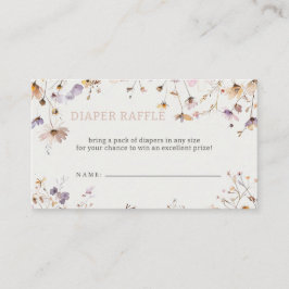 Wildblumen Babymädchen-Duschvorrichtung Begleitkarte