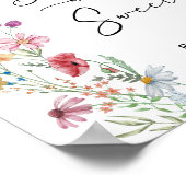 Wildblumen Babys sind süß Poster (Ecke)