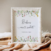 Wildblumen Babys sind süßes Poster