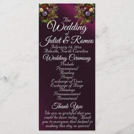 Wildblumen & Band - Lila Hochzeit Programm