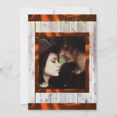 Wildblumen, Bänder und Leuchten - Kupfer Save The Date (Rückseite)