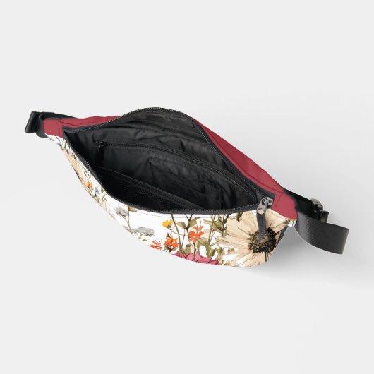 Wildblumen Bauchtasche (Offen)