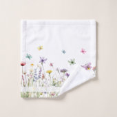 Wildblumen Beach House Handtuch Set (Waschlappen)