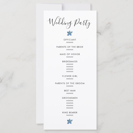 🌸 💍 Wildblumen Begrüßung (Rückseite)