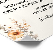 Wildblumen Begrüßung unser Gästebuch (Ecke)