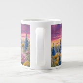 Wildblumen bei Sonnenaufgang Jumbo-Tasse (Rückseite)